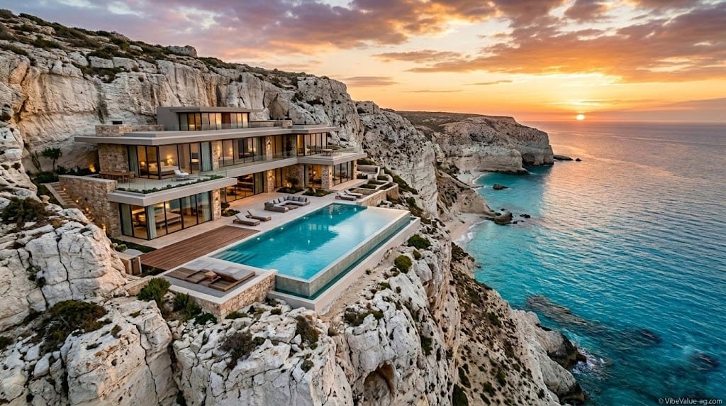 Luxury villa architecture Ageeba Plateau Investment Mediterranean sea view © VibeValue-eg.com