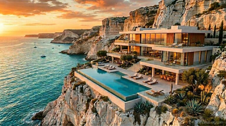 Luxury villa architecture Ageeba Plateau Investment Mediterranean sea view © VibeValue-eg.com