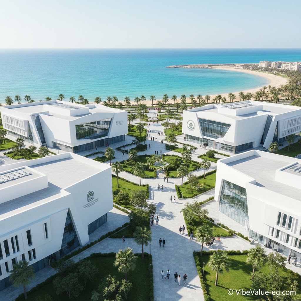 Alamein Educational Investment and University Campus View                 © VibeValue-eg.com