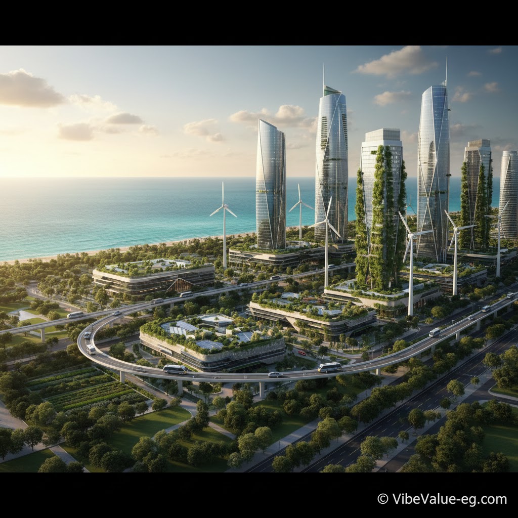Egypt Vision 2030 Sustainable Development smart city on North Coast