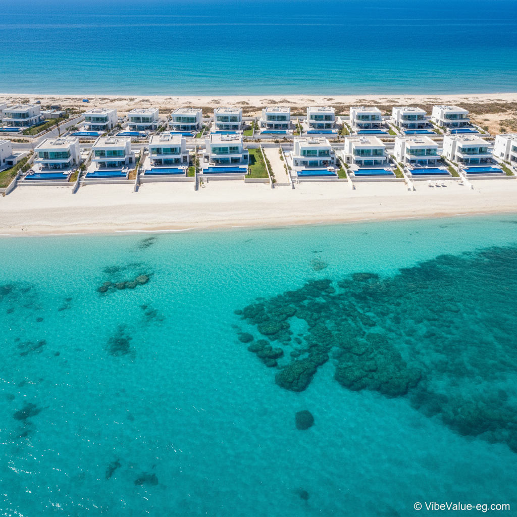 Sidi Heneish Investment beachfront luxury villas with crystal turquoise water 2026